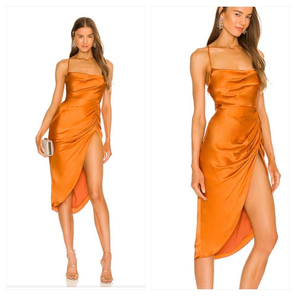 Amanda Uprichard Jasalina Dress In Ginger